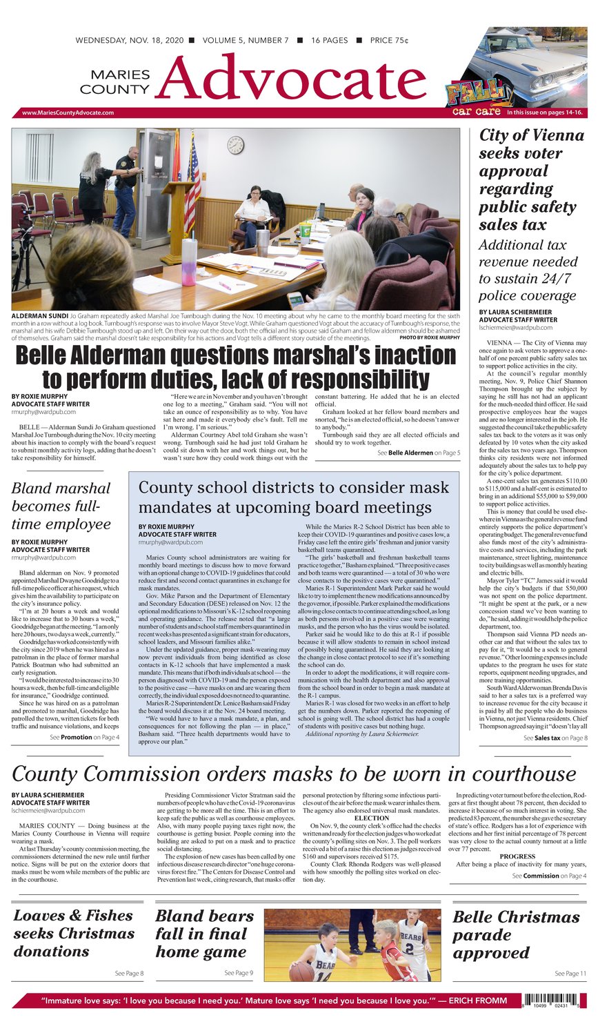 MCA 11-18-20 | Maries County Advocate